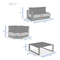Salon D'angle 5 Places Allure Anthracite / Graphite Hespéride 10 Salon D'angle 5 Places Allure Anthracite / Graphite Hespéride -ATMOSPHERA Soldes Boutique salon d angle 5 places allure anthracite graphite hesperide 3