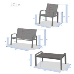 Salon De Jardin 4 Places Elyn Vert Olive / Graphite Hespéride -ATMOSPHERA Soldes Boutique salon de jardin 4 places elyn vert olive graphite hesperide 6