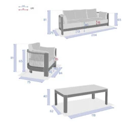 Salon De Jardin 5p Paradize Hespéride -ATMOSPHERA Soldes Boutique salon de jardin 5p paradize hesperide 8