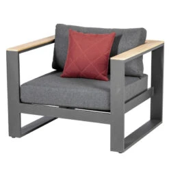 Salon De Jardin Emperia 5p En Aluminium Et Acacia Hespéride -ATMOSPHERA Soldes Boutique salon de jardin emperia 5p en aluminium et acacia hesperide 4