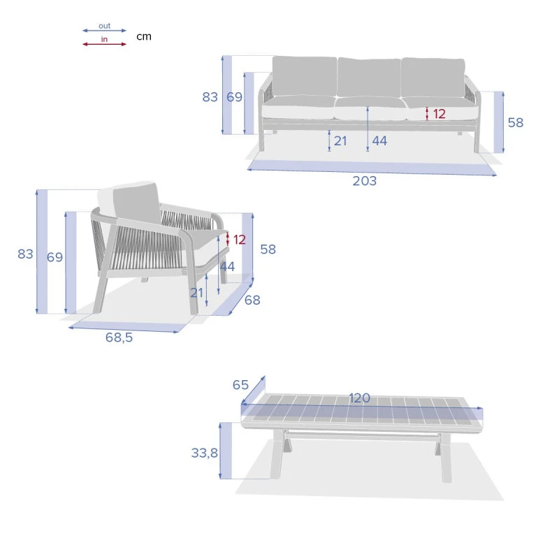 Salon De Jardin En Bois 5p Papouasie Hespéride 4 Salon De Jardin En Bois 5p Papouasie Hespéride – Image 4