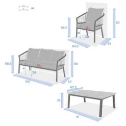 Salon De Jardin Oriengo 5 Places Brique/blanc Hespéride -ATMOSPHERA Soldes Boutique salon de jardin oriengo 5 places briqueblanc hesperide 3