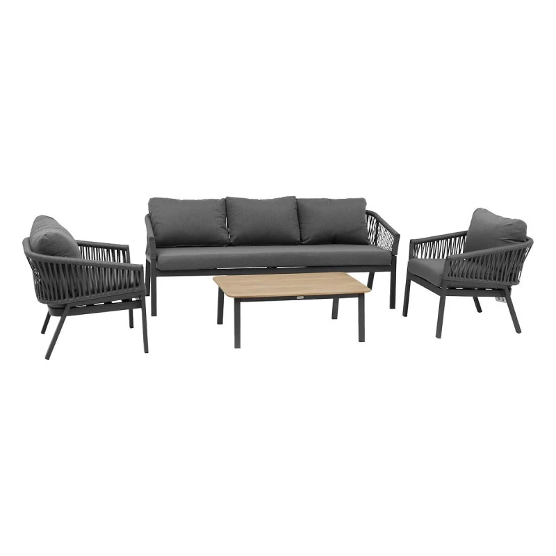 Salon De Jardin Oriengo 5 Places Anthracite/graphite Hespéride 2 Salon De Jardin Oriengo 5 Places Anthracite/graphite Hespéride – Image 2