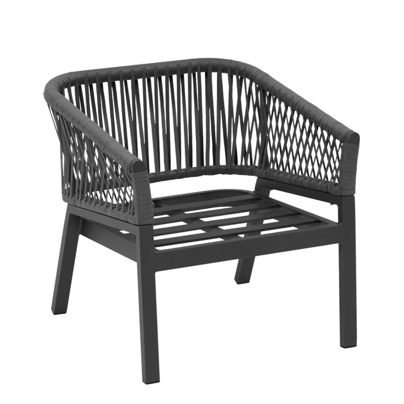 Salon De Jardin Oriengo 5 Places Anthracite/graphite Hespéride 6 Salon De Jardin Oriengo 5 Places Anthracite/graphite Hespéride – Image 6