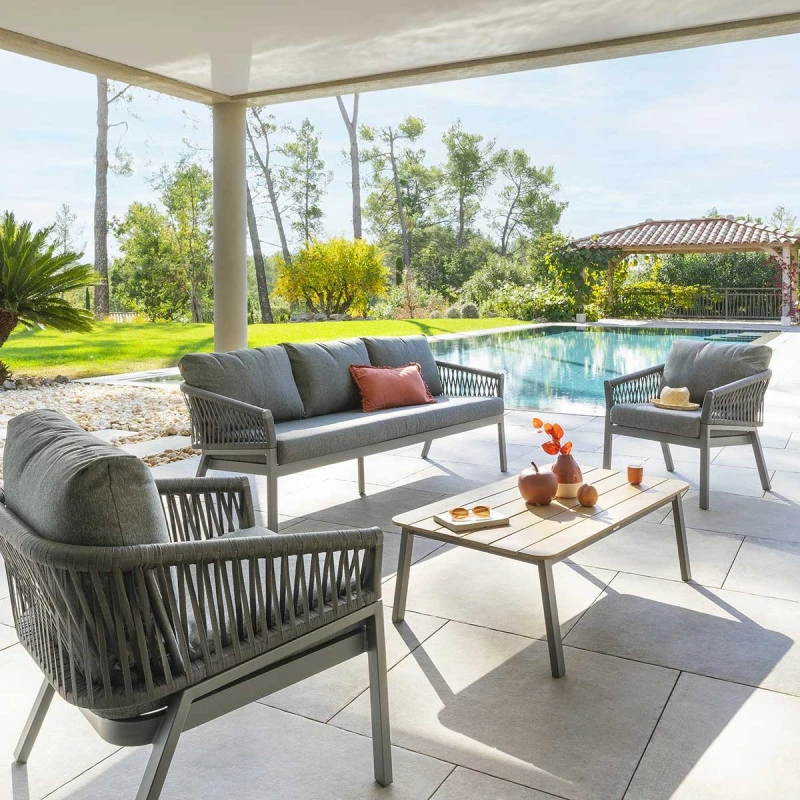 Salon De Jardin Oriengo 5 Places Anthracite/graphite Hespéride 1 Salon De Jardin Oriengo 5 Places Anthracite/graphite Hespéride