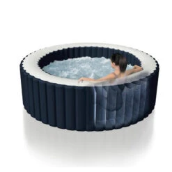 Spa Gonflable 6 Places Bulles Et Leds Blue Navy Intex -ATMOSPHERA Soldes Boutique spa gonflable bulles et leds 6 places blue navy intex 9