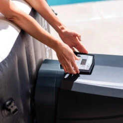 Spa Gonflable Intex Octogonal 6 Places Carbone -ATMOSPHERA Soldes Boutique spa gonflable intex octogonal 6 p new carbone 5