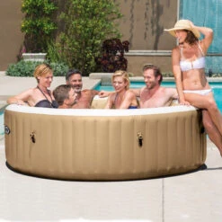 Spa Gonflable Sahara Rond 6 Places Intex -ATMOSPHERA Soldes Boutique spa gonflable intex rond beige 6 places 2