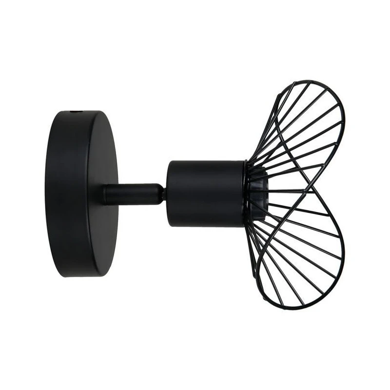 Spot Capeline En Métal Filaire Noir Ostaria 2 Spot Capeline En Métal Filaire Noir Ostaria – Image 2