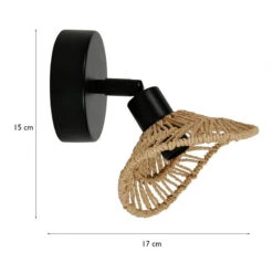 Spot Ozana En Métal Et Corde Ostaria -ATMOSPHERA Soldes Boutique spot ozana en metal et corde ostaria 4