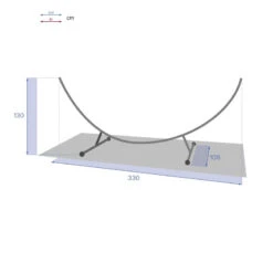 Support Hamac Demi-lune 3m30 Hespéride -ATMOSPHERA Soldes Boutique support hamac l3m30 hesperide 3