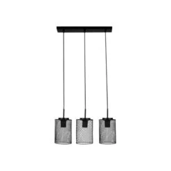 Suspension Rampe Grillage Ubi Noir Ostaria -ATMOSPHERA Soldes Boutique suspension rampe grillage ubi noir ostaria 2