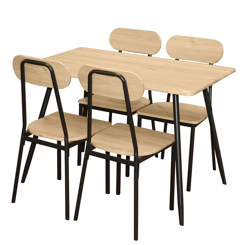 Table à Manger Et 4 Chaises Pieds Métal Noir Friends 1 Table à Manger Et 4 Chaises Pieds Métal Noir Friends