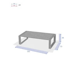 Table Basse Extérieure Allure Blanc Hespéride -ATMOSPHERA Soldes Boutique table basse exterieure allure blanc hesperide 2