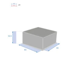 Table Basse Extérieure Carrée Savinia Coloris Tahini Hespéride -ATMOSPHERA Soldes Boutique table basse exterieure carree savinia coloris tahini hesperide 3