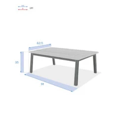 Table Basse Extérieure Oriengo Graphite Hespéride 7 Table Basse Extérieure Oriengo Graphite Hespéride -ATMOSPHERA Soldes Boutique table basse exterieure oriengo graphite hesperide 3