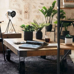 Table Basse Silas Bois Massif Atmosphera -ATMOSPHERA Soldes Boutique table basse manguier bois massif atmosphera 5