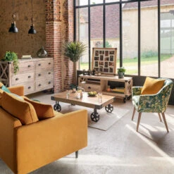 Table Basse Silas Bois Massif Atmosphera -ATMOSPHERA Soldes Boutique table basse manguier bois massif atmosphera 7