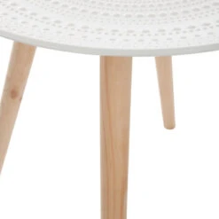 Table Basse Ronde Mileo Blanc Atmosphera -ATMOSPHERA Soldes Boutique table basse ronde mileo blanc atmosphera 3
