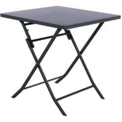 Table Carrée Pliante Greensboro 2p Graphite Hespéride