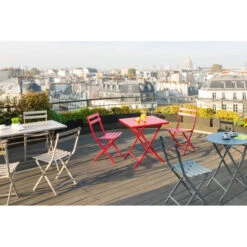 Table Carrée Pliante Greensboro 2p Graphite Hespéride -ATMOSPHERA Soldes Boutique table carree greensboro graphite 3