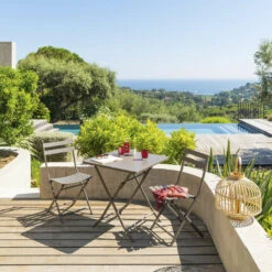 Table Carrée Pliante Greensboro 2p Tonka Hespéride -ATMOSPHERA Soldes Boutique table carree greensboro tonka hesperide 2