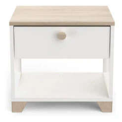 Demeyere Table De Chevet Izzy 1 Tiroir Blanc Et Bois 5 Demeyere Table De Chevet Izzy 1 Tiroir Blanc Et Bois -ATMOSPHERA Soldes Boutique table de chevet izzy 1 tiroir blanc bois 2