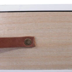 Table De Chevet Pieds Bois 1 Tiroir Blanc -ATMOSPHERA Soldes Boutique table de chevet pieds bois 1 tiroir blanc 5