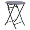 Table Ronde Pliante Greensboro 2p Graphite Hespéride