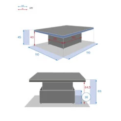 Table Relevable Moorea Terre Ombre Hespéride -ATMOSPHERA Soldes Boutique table relevable moorea terre d ombre hesperide 5