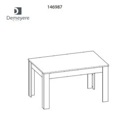 Demeyere Table De Salle Manger 140 Cm Bruce -ATMOSPHERA Soldes Boutique table salle manger bruce 3