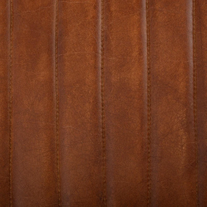 Tabouret De Bar En Cuir Marron Dario Atmosphera 4 Tabouret De Bar En Cuir Marron Dario Atmosphera – Image 4