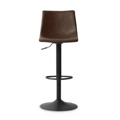 Tabouret De Bar Réglable Trevi PU Brun -ATMOSPHERA Soldes Boutique tabouret bar reglable trevi pu brun 2