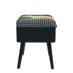 Tabouret Coffre Valise Patchwork Sur Pieds -ATMOSPHERA Soldes Boutique tabouret coffre valise patchwork sur pieds 5