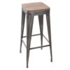 Tabouret De Bar Gris Joris GM Atmosphera