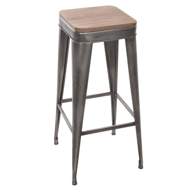 Tabouret De Bar Gris Joris GM Atmosphera 1 Tabouret De Bar Gris Joris GM Atmosphera