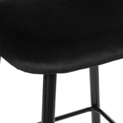 Tabouret De Bar Kara Velours Gris Atmosphera 6 Tabouret De Bar Kara Velours Gris Atmosphera -ATMOSPHERA Soldes Boutique tabouret de bar kara velours gris atmosphera 1 2