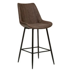 Tabouret De Bar Marron Cognac Olwen Atmosphera