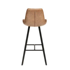 Tabouret De Bar Palmas PU Cognac -ATMOSPHERA Soldes Boutique tabouret de bar palmas pu cognac 2
