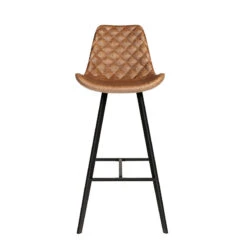 Tabouret De Bar Palmas PU Cognac -ATMOSPHERA Soldes Boutique tabouret de bar palmas pu cognac 5