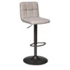 Tabouret De Bar Vintage Delek Ajustable Beige Atmosphera