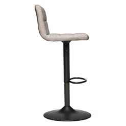 Tabouret De Bar Vintage Delek Ajustable Beige Atmosphera -ATMOSPHERA Soldes Boutique tabouret de bar vintage delek ajustable beige lin atmosphera 3