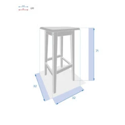 Tabouret Hauts De Jardin Tiwi Acacia Hespéride -ATMOSPHERA Soldes Boutique tabouret hauts de jardin tiwi acacia hesperide 2