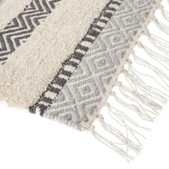 Tapis Coton à Franges Atmosphera -ATMOSPHERA Soldes Boutique tapis coton a franges atmosphera 4