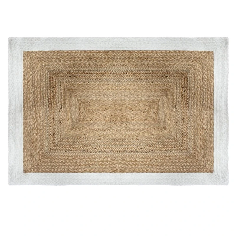Tapis Jute Naturel Bord Blanc 120x170 Atmosphera 1 Tapis Jute Naturel Bord Blanc 120x170 Atmosphera