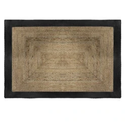 Tapis Jute Naturel Bord Noir 120x170 Atmosphera