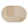 Tapis Ovale 160 X 235 Relief Beige Jana Atmosphera