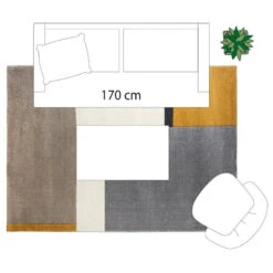Tapis Rectangulaire Relief Abstrait 160x230 Atmosphera -ATMOSPHERA Soldes Boutique tapis rectangulaire relief abstrait 160x230 atmosphera 2