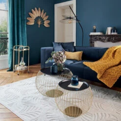 Tapis Rectangulaire Relief Feuille 160x230 Atmosphera -ATMOSPHERA Soldes Boutique tapis rectangulaire relief feuille 160x230 atmosphera 1 7