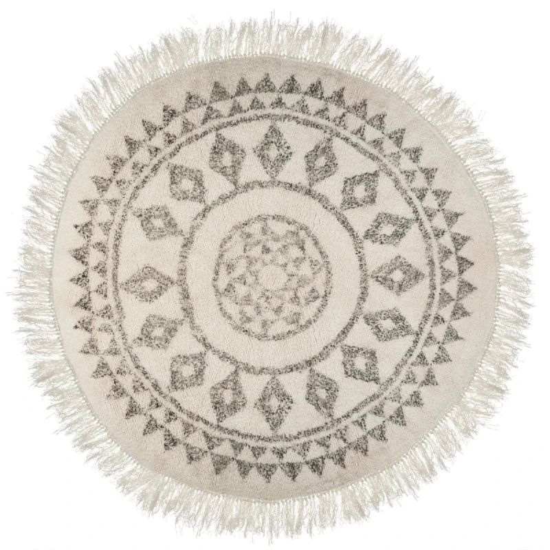 Tapis Rond à Franges D120 Cm Etnik Atmosphera 1 Tapis Rond à Franges D120 Cm Etnik Atmosphera